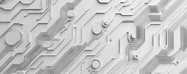 Poster - Technology communication concept with a modern background in blue abstract