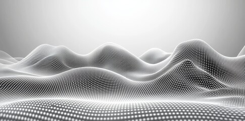 Poster - Grey background poster with dynamic technology network. Modern illustration.