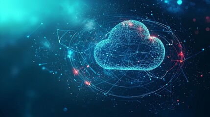 Poster - IOT. Smart homes. Communication between laptops, tablets, phones, and domestic devices using online databases. Cloud technology. Cloud computing. Cloud computing. Cloud computing. Devices connected