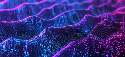 Poster - Big data, wireless information flow. Data portal, open data system. Global cyberspace concept. 3D rendering of high technology and free internet.