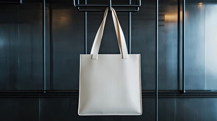 Tote Bag Mockup, high-end and customizable with realistic high-resolution rendering, ideal for branding, fashion design, and eco-friendly presentations, AI Generative