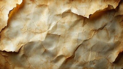 Aufkleber - The surface features an aged, crumpled parchment with soft browns and creams, creating a rustic and textured backdrop ideal for various creative projects.