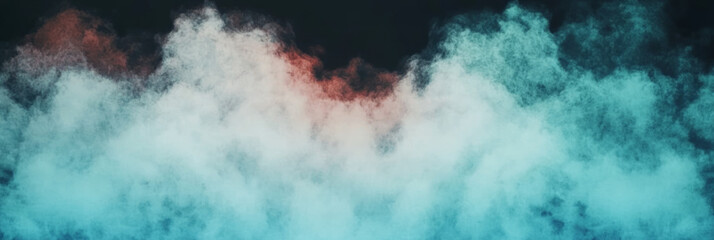 Abstract blue and red smoke background.