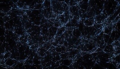 Wall Mural - Visual representation of cosmic connections in a dark, starry expanse
