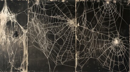 Wall Mural - spider web background