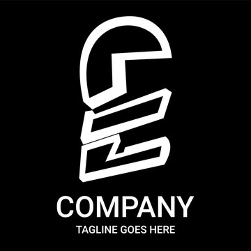 E letter sports logo design. Letter E logo design, for company, t-shirts, etc. Simple and sporty letter logo design.