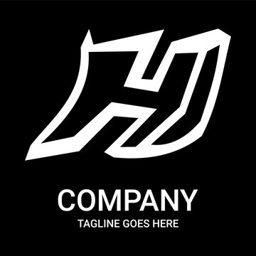 H letter sports logo design. Letter H logo design, for company, t-shirts, etc. Simple and sporty letter logo design.