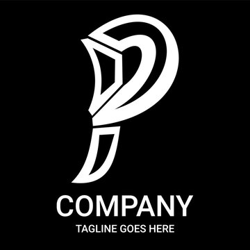 P letter sports logo design. Letter P logo design, for company, t-shirts, etc. Simple and sporty letter logo design.