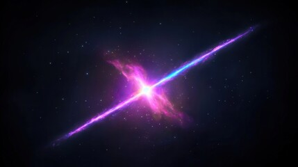 particles streaming from a pulsar amidst a twisting magnetic field in a cosmic landscape