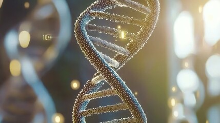 Poster - Abstract Representation of a DNA Double Helix