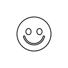 Poster - smile icon Flat logo isolated symbol