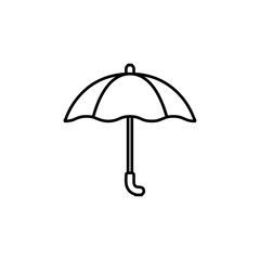 Poster - umbrella icon Flat logo isolated symbol