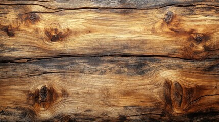 A detailed perspective of rustic wooden planks reveals unique grain patterns and textures, showcasing warmth and natural charm suitable for various designs in homes and furniture.