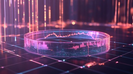 Poster - Futuristic Data Visualization in Abstract Design