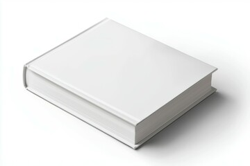 Poster - A white book with no writing on it