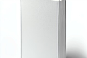 Poster - A book with a silver cover and white pages