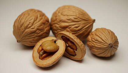 Sticker -  Deliciously cracked walnuts ready to enjoy