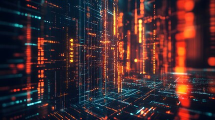 Abstract technology big data background concept.