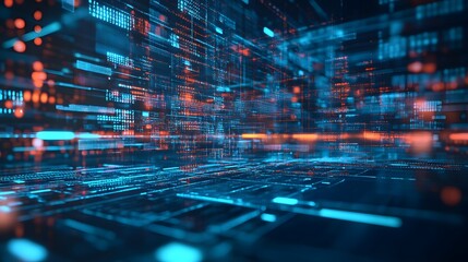 Abstract technology big data background concept.