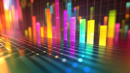 Poster - Colorful Data Visualization Background for Presentations