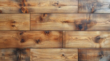 Poster - These wooden floorboards exhibit rich textures and warm tones, highlighting the craftsmanship of natural wood in an inviting indoor setting. The arrangement creates a cozy ambiance.