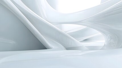 Poster - white futuristic background . 