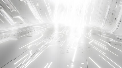 Poster - white futuristic background . 