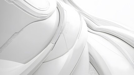 Poster - white futuristic background . 