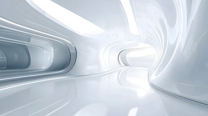 Poster - white futuristic background . 