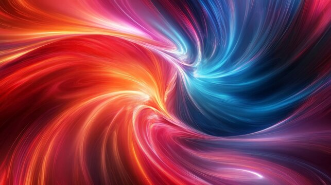 Abstract digital art with swirling colors, vibrant and dynamic, a representation of energy and movement