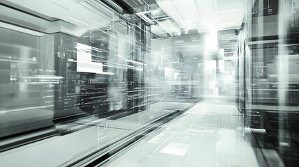 Poster - white futuristic background . 