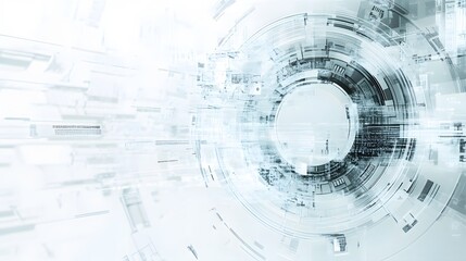 Poster - white futuristic background . 