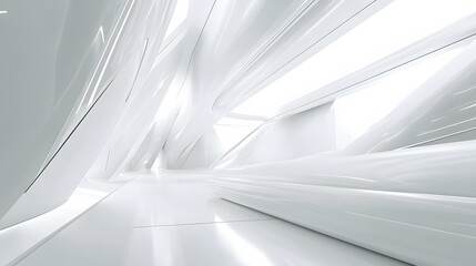 Poster - white futuristic background . 