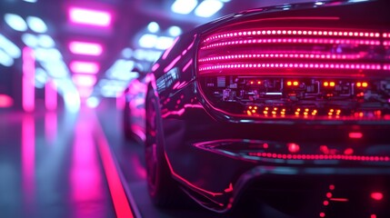 Poster - autonomous robot using a holographic manual to repair a vehicle s electrical system with sparks flyi