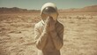 © A4719 - Astronaut in Desert Landscape   Space Exploration  Future  Hope  Science