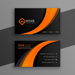 Wall Mural - elegant corporate visiting card template a ready to print design