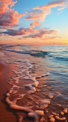 Wall Mural - Peaceful sunset over the ocean