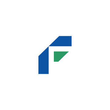 abstract initial letter F logo simple template