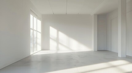  Minimalist virtual room, soft lighting