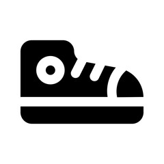 Sticker - shoes glyph icon