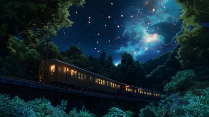 anime background of landscape for wallpaper