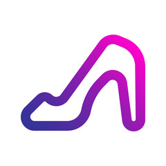 Sticker - high heels gradient icon