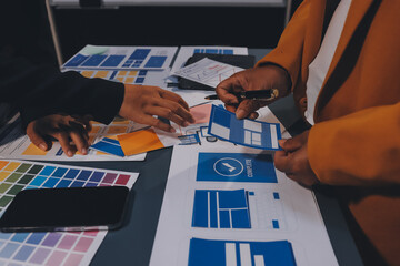 The designer team is designing the uxui system to make the uxui system work well on new phones and support system updates. Website development concept UI UX front end designer