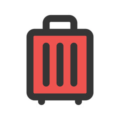 Sticker - luggage outline fill icon