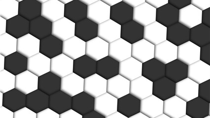 Wall Mural - Abstract white background with 3D hexagonal shapes, Dark hexagon wallpaper or background. Abstract white and gray background with hexagons. 