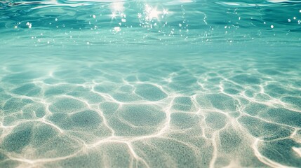 Underwater Seabed With Sun Rays and Sand Texture