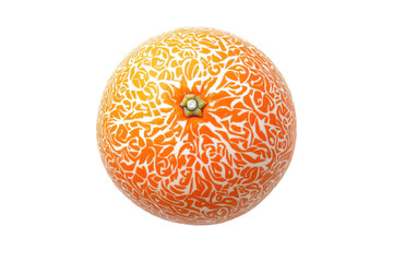 Poster - Orange with unusual patterns on isolated on transparent and white background.PNG image,