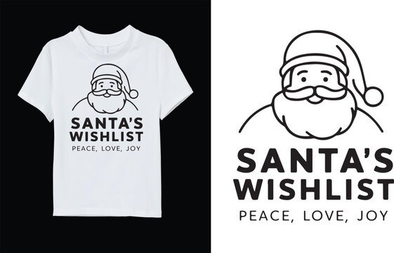 Unique Silhouette Vector Typography Christmas T-Shirt Designs for the Holidays