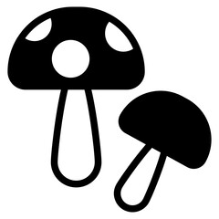 Wall Mural - mushroom icon