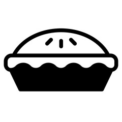 Wall Mural - apple pie icon